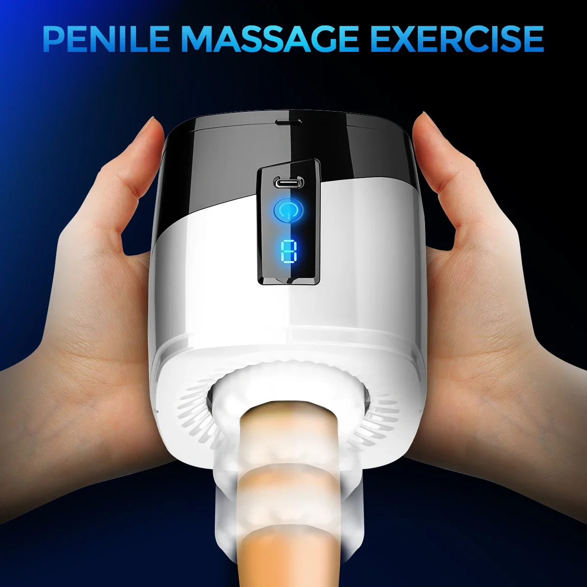 

LCD Automatic Male Masturbator Telescopic Rotation Vagina Masturbation Adults Sex Toys for Men Piston Open-ended Mastubators Cup