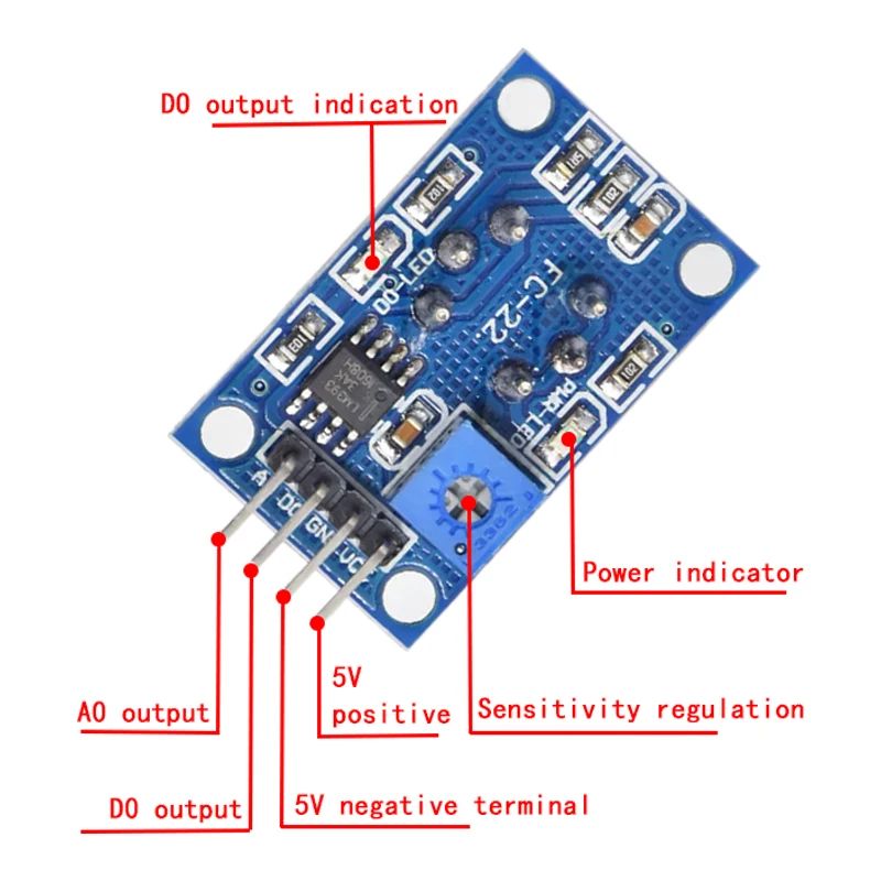 Nuovo MQ135 MQ-135 Sensore di qualità dell\'aria Modulo di rilevamento gas pericolosi per Arduino M2 Promozione Nuovo arrivo caldo