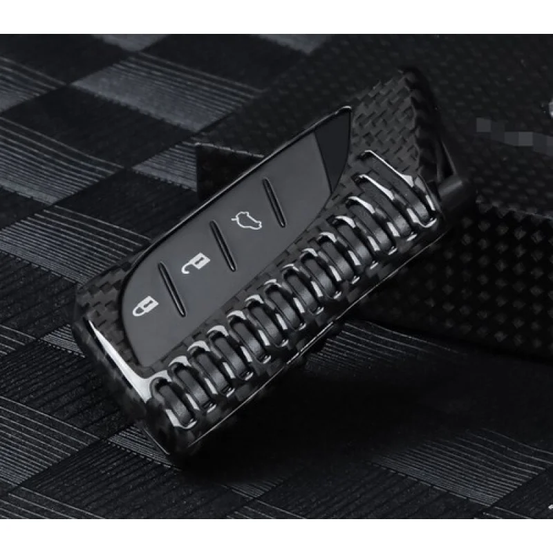 

A+ Carbon Fiber Car Key Fob Case Bag Entry Pouch Holder For Lexus LS500 2018-2023