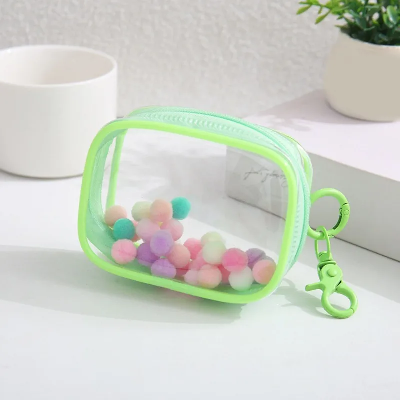 Puppen-Tragetasche mit Schlüsselanhänger, Puppen-Aufbewahrungstasche, transparente Puppen-Präsentationstasche, PVC-Münzbeutel für Frauen und Mädchen, Reisezubehör – Detail 6