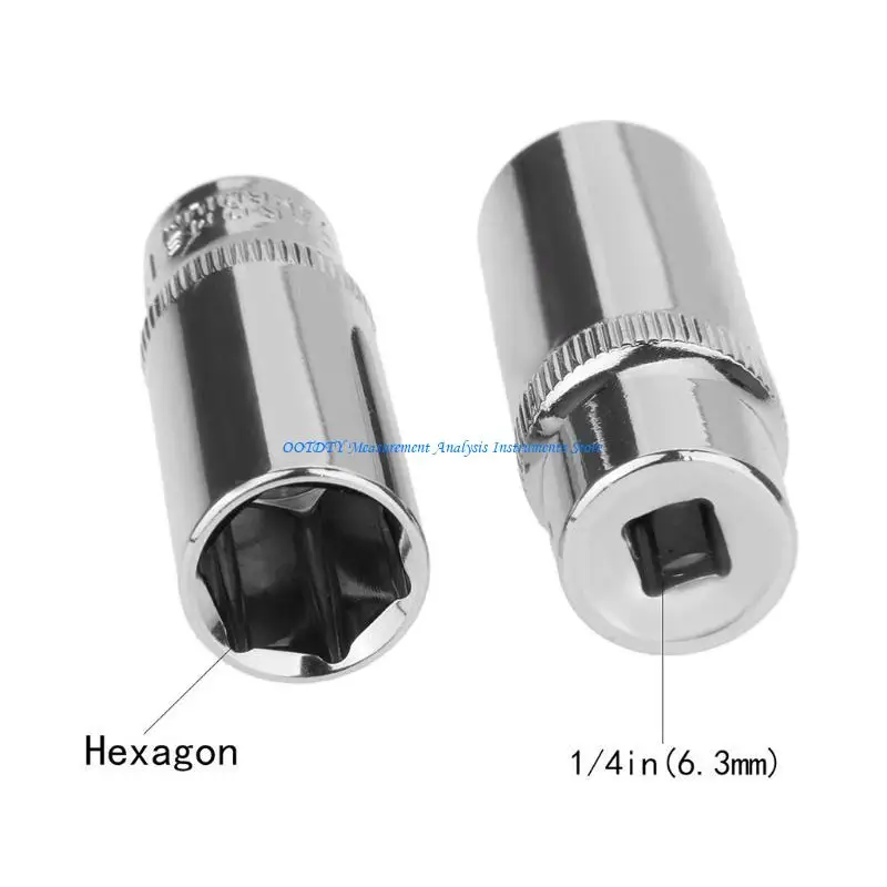 367D Compact Switch 1/4 Ratchets Extension Sleeve Bar Socket Converter Tool 6-14