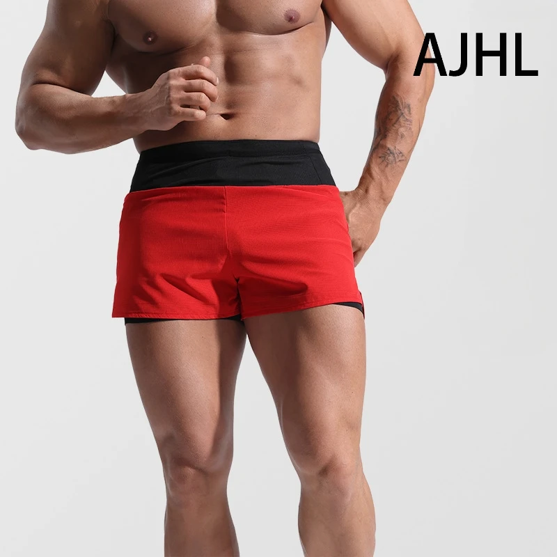 

AJHL Summer thin quick drying sports shorts running breathable quick drying shorts professional marathon training shorts