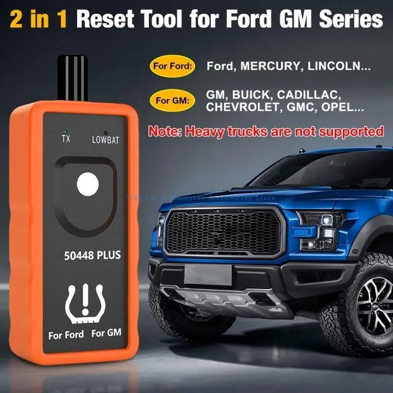 L5BC TPMS Restablecer herramienta para sensores monitor presión neumáticos TPMS RELEABN Herramienta para vehículos MHz