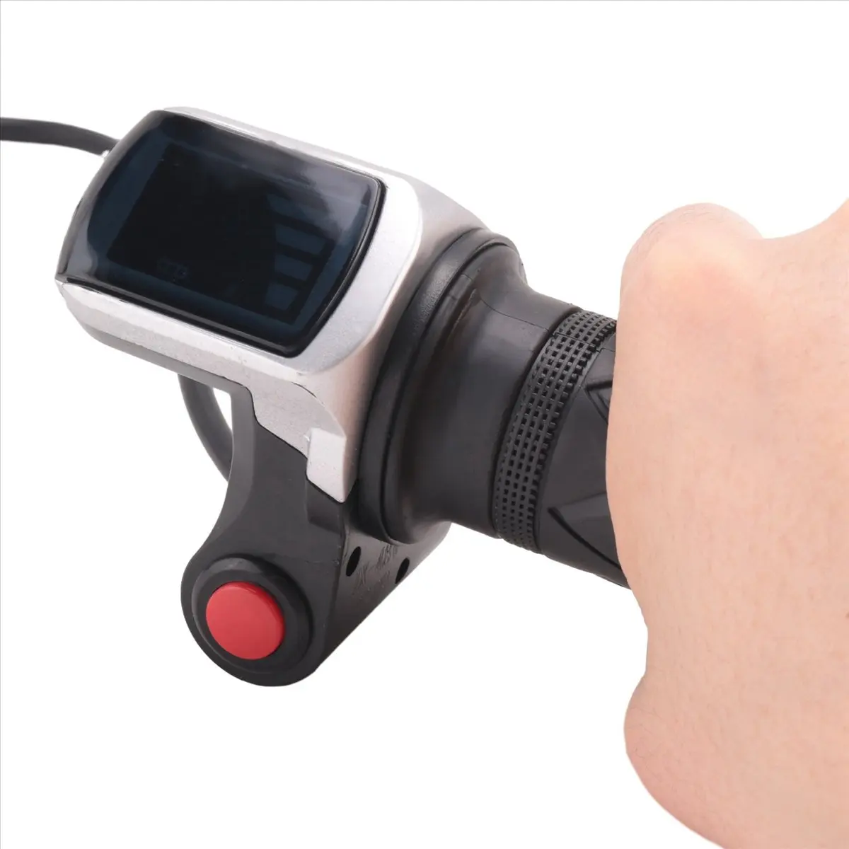 

[AD12] 5X 48В Ручка-акселератор для электровелосипеда/скутера с дисплеем и переключателем, поворотная ручка газа для электровелосипеда