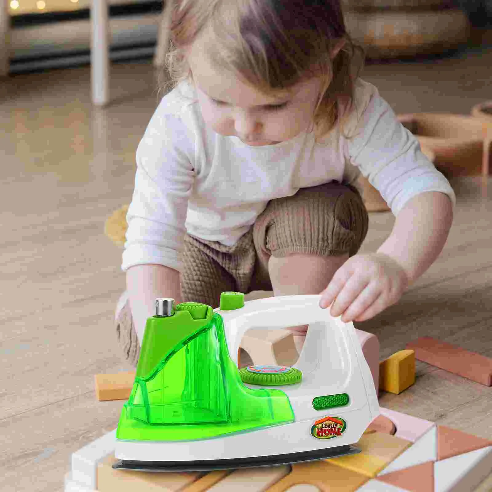 

Simulation Electric Iron Small Kids Playing House Toy Creative Chic Mini Role-playing Simulated Home Appliance Toys