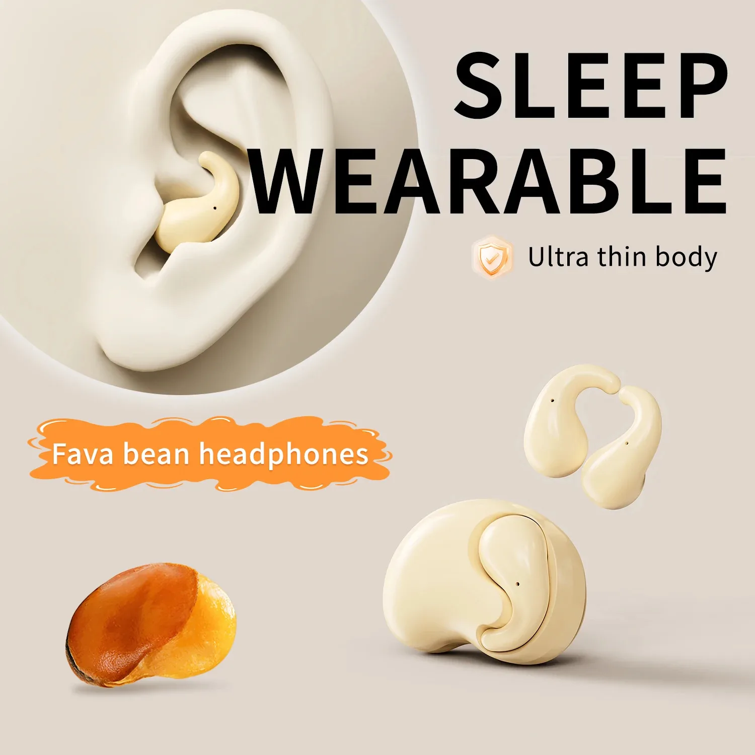 Immagine 5: Cuffie Bluetooth Wireless per Dormire a Forma di Elefantino, Comode da Indossare, con Cancellazione del Rumore, per Bambini, Ideali come Regalo
