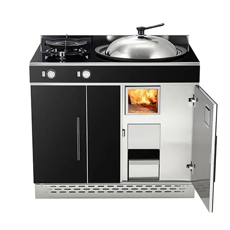 For Rural Household Smokeless Integrated Stove Dual Purpose Gas and Firewood Multi Functional Silent Heating Cooking