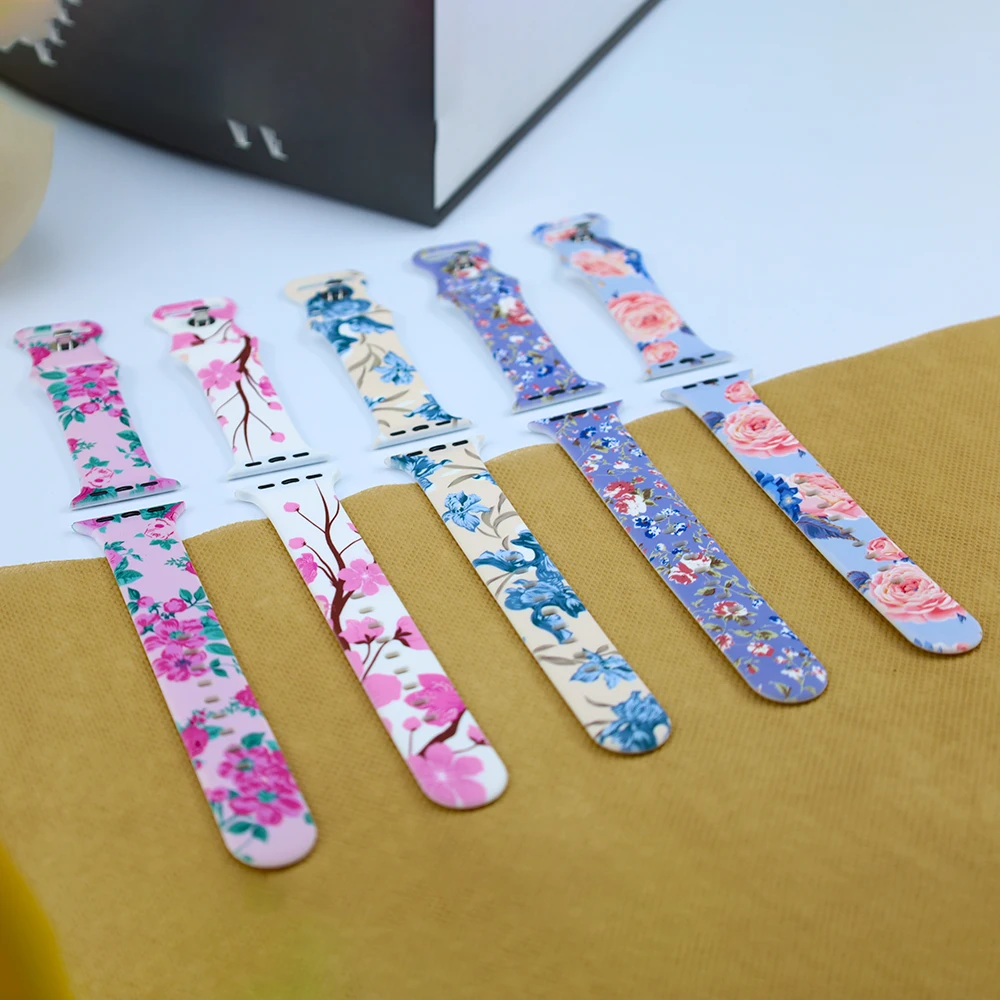 Silicone Band for Apple Watch Strap 49mm 45mm 41mm 44mm 40mm 42mm Adjustable Sport Bracelet iWatch Ultra Series 9 4 3 5 SE 6 7 8