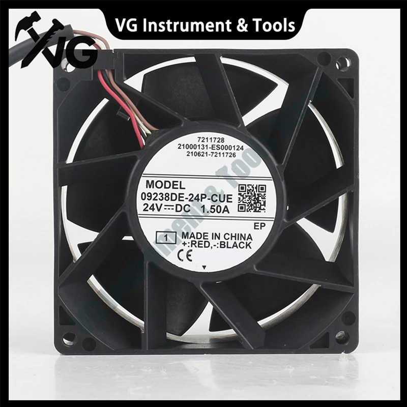 For  12V DC24V 1.5A EC AC 92X92X38MM 9CM 9238 Inverter axial flow centrifugal ventilation exhaust 09238DE-24P-CUE cooling fan