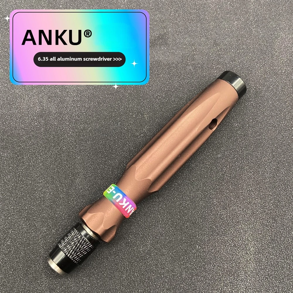 ANKU Precision Screwdriver Bit Set Repair Tool Kit Magnetic 6.35mm Shank 1/4" Bit All Aluminum Alloy Screw Driver Tip Mini Tools