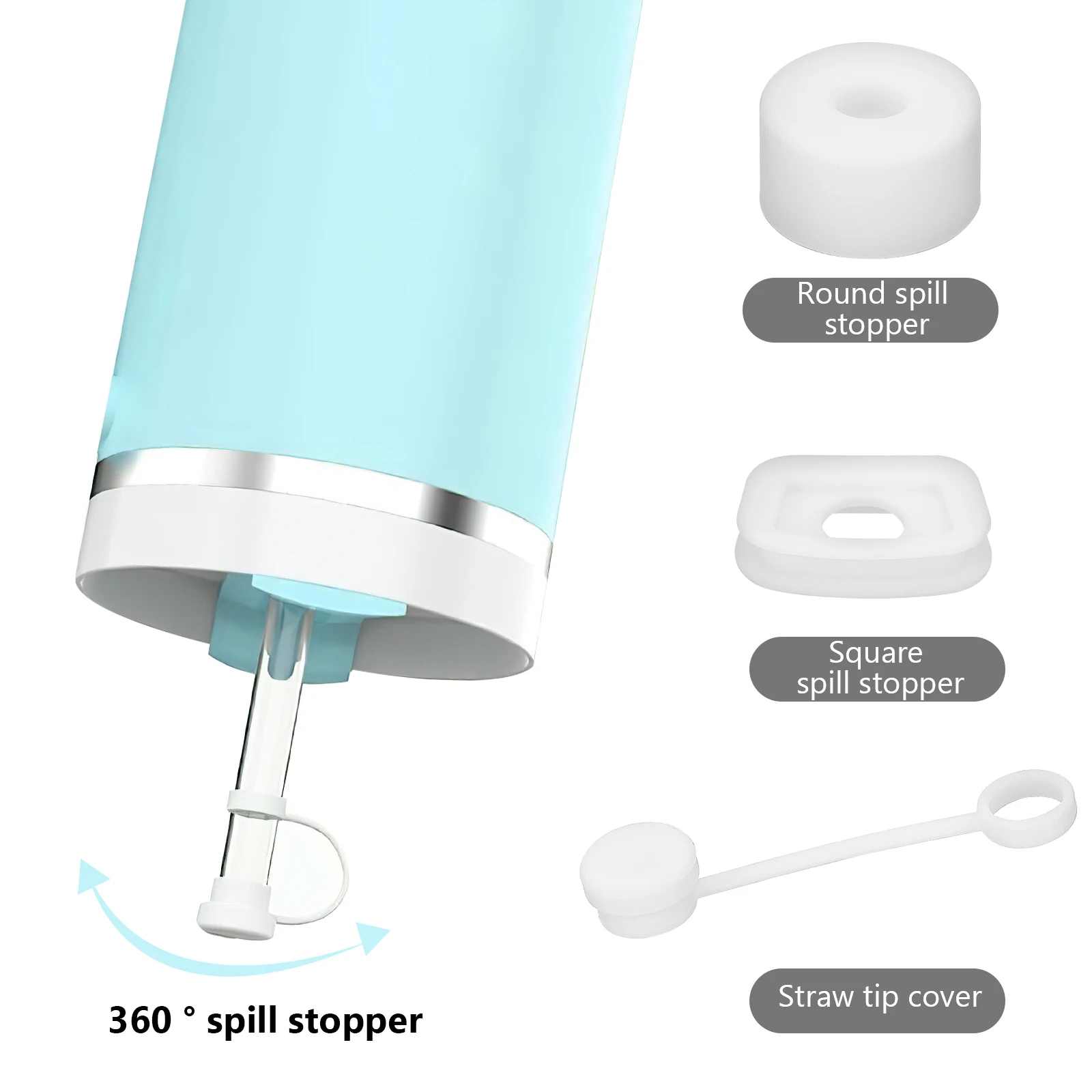 

12 Pcs Spill Stoppers Cup Straw Cover Leakproof Cute Colors Ideal Gift Tumbler Accessories