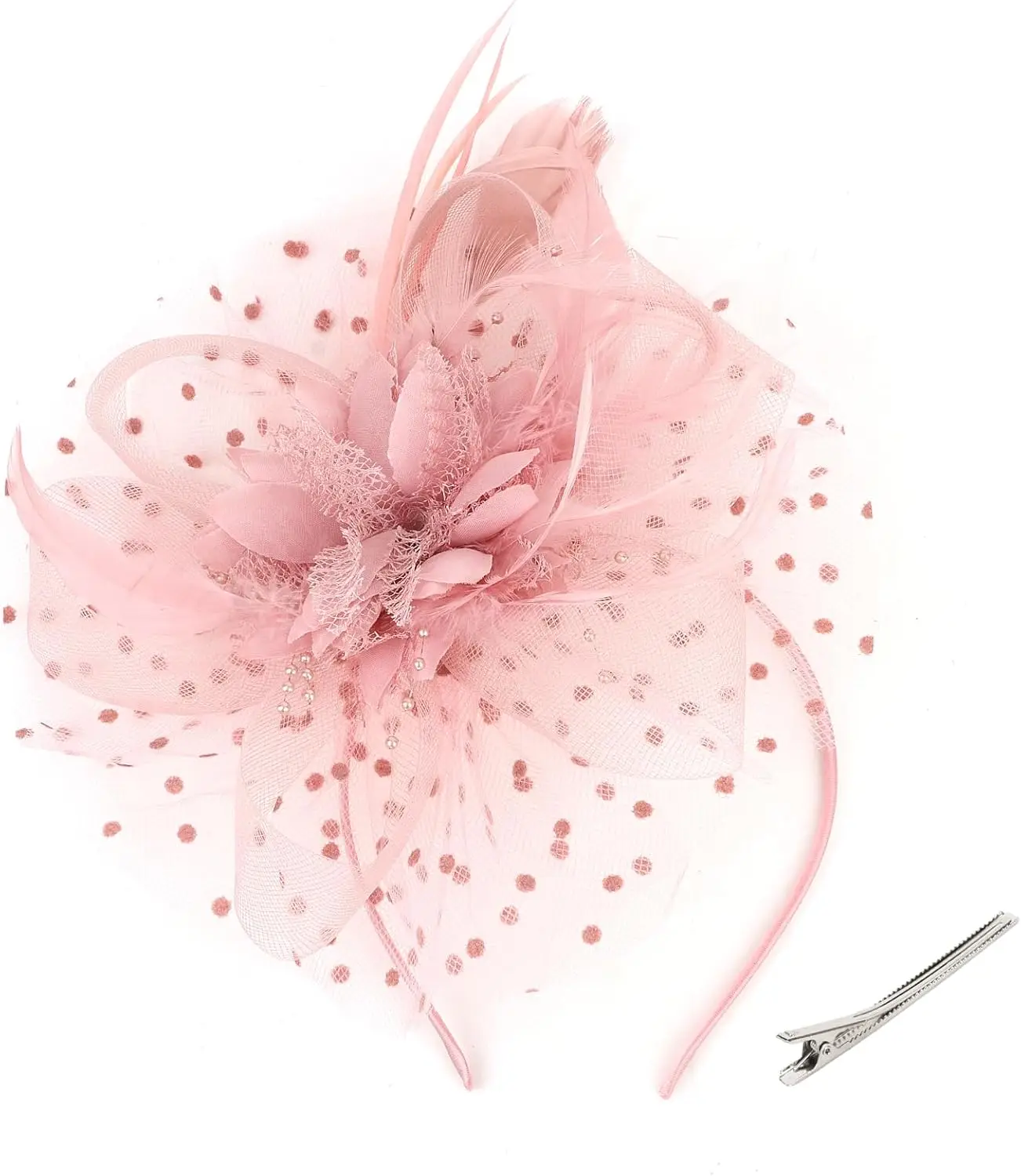 

Tea Party Headpiece for Women, 1920s Style Fascinator for Events