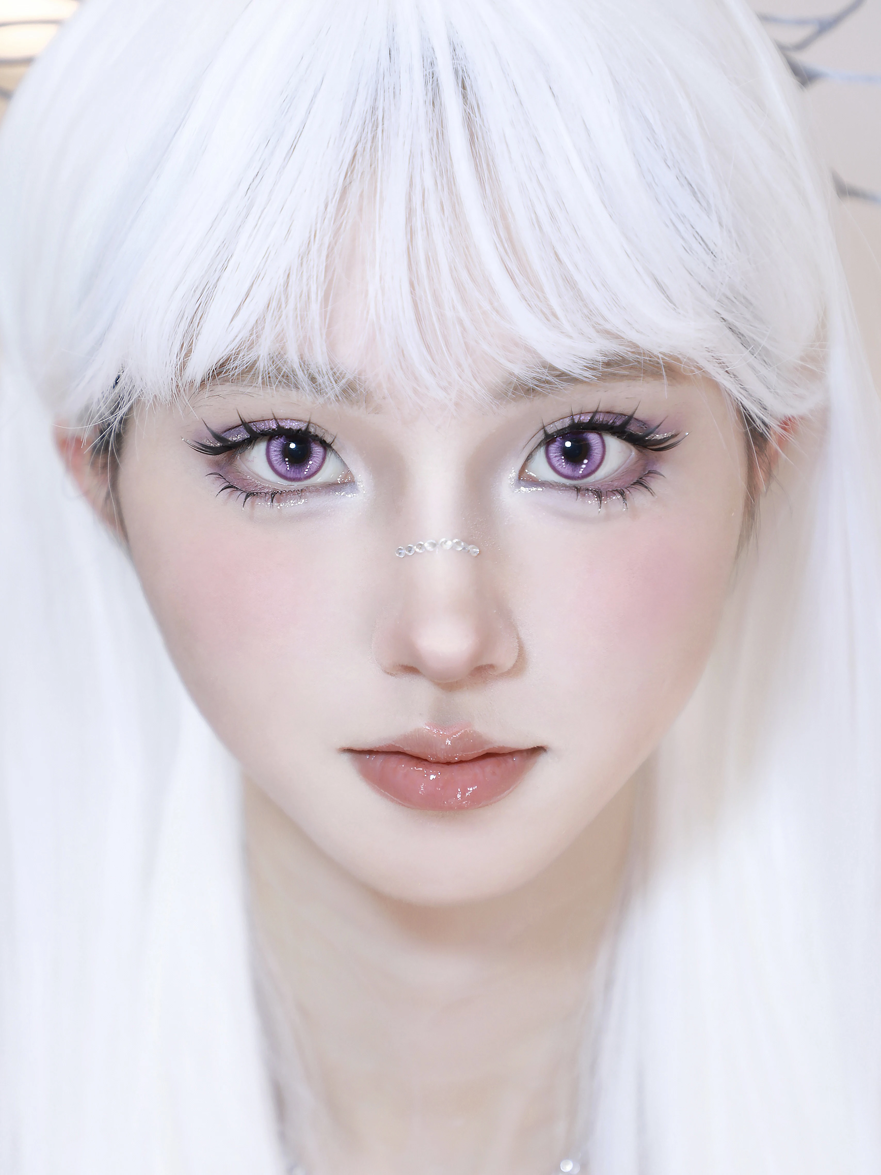 Abgestufte 1 Paar farbige Kontaktlinsen Halloween Cosplay Softlens 14,2 mm 6 Monate – Detail 24