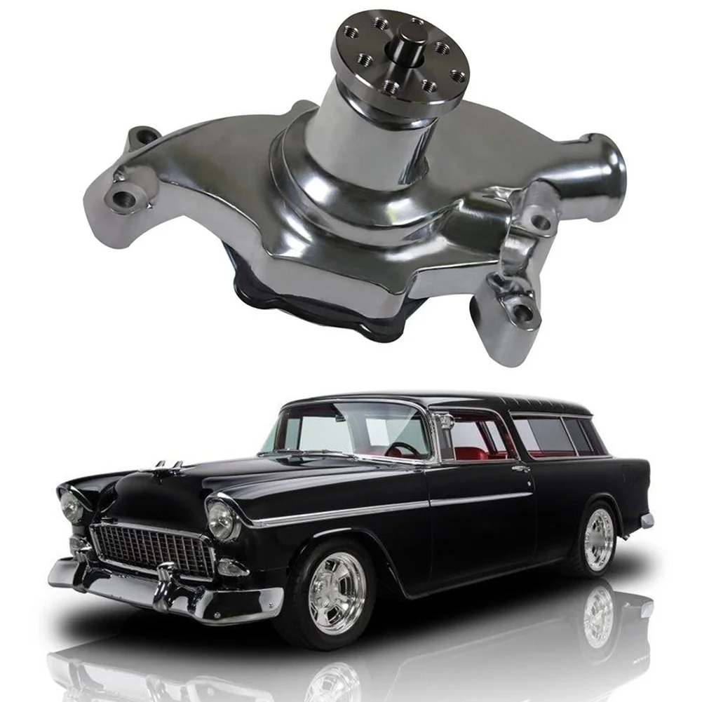 

Короткий водяной насос большой объем, полированный алюминий для SB-Chevy 283 350 V8 1955-1985, гоночный аксессуар с высоким расходом
