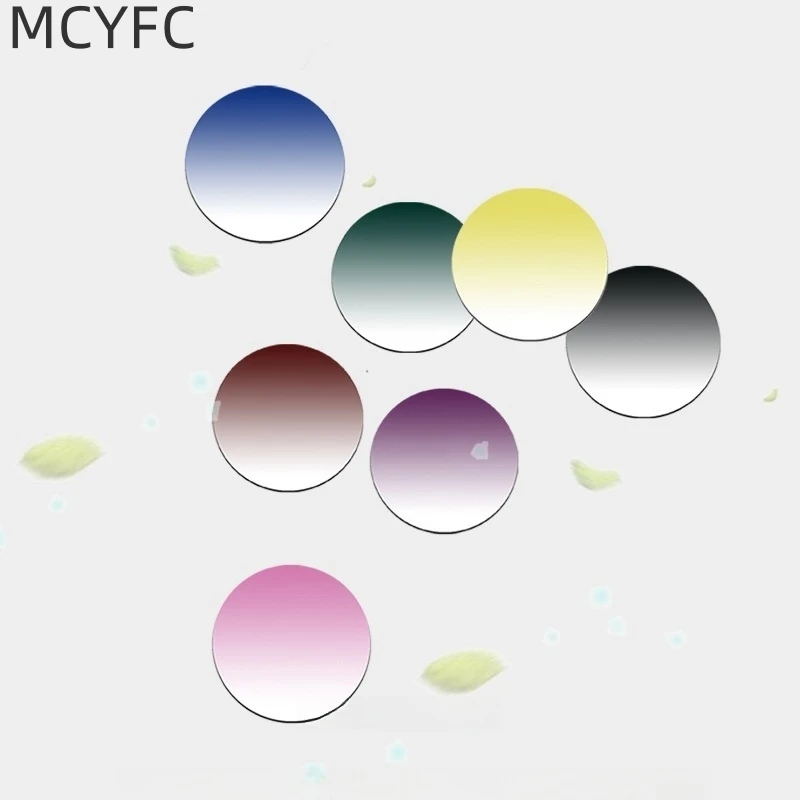 

MCYFC Tinted Gradient Lens Dyeing Color Optical Lenses Prescription Sunglasses Myopia Sun Glasses Dye Free Processing 1.56 1.61