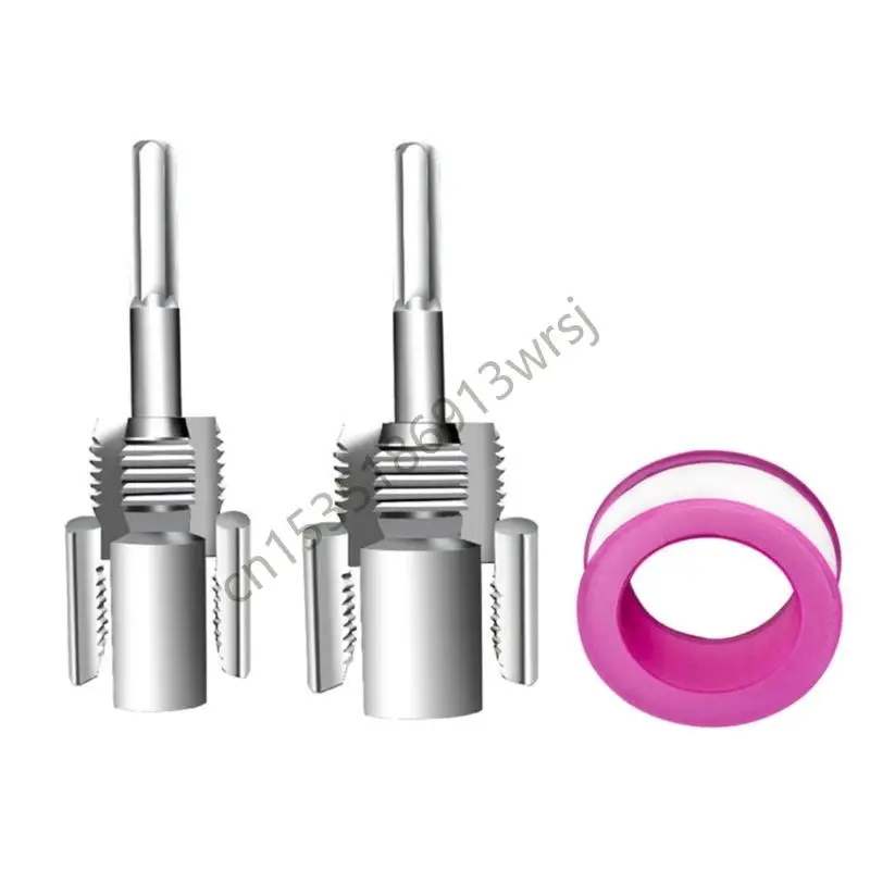 

G5GB Double Head Water Pipe Inner Hole Thread Opener Water Pipe Inner Hole Threading Tool Pipe Valves Faucet Connector Bolt