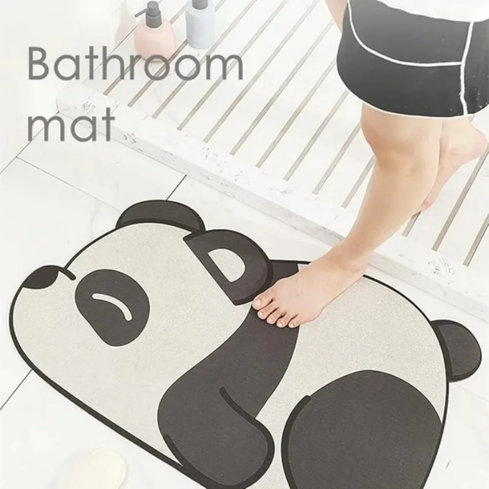 Cartoon Non-slip Mats Toilet Water Uptakes Diatomaceous Earth Resistant To Dirts Quick Drying Matsthickening Non-slip Cushion