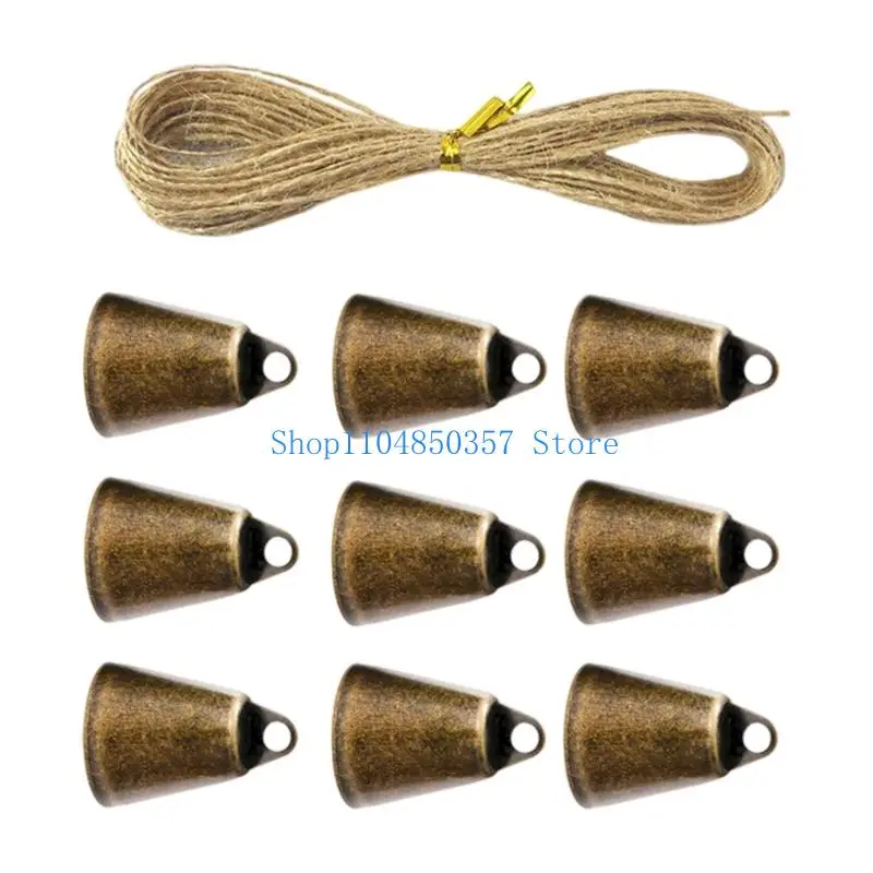 652F Musical Holiday Bells Set Of Niblick Metal Divisions 5 Meter Decorative Rope Included