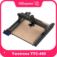 Twotrees TTC-450 Engraver Engraving and Cutting Machine 80W Power 775 Spindle Motor 460x460x80mm Work Area