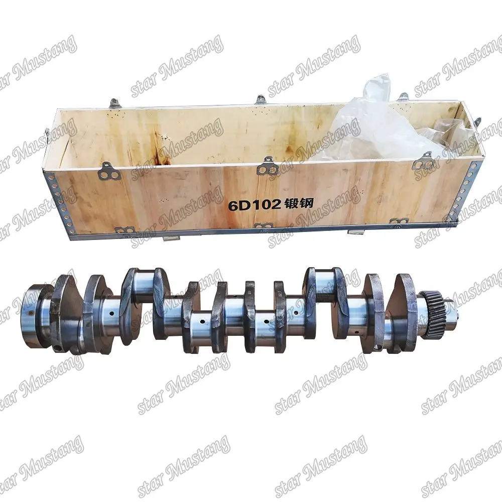 Crankshaft 6D102 6BT 6BT5.9 Forged Steel 6735-01-1310 3907804 3929037 3908032 Suitable For Cummins Engine