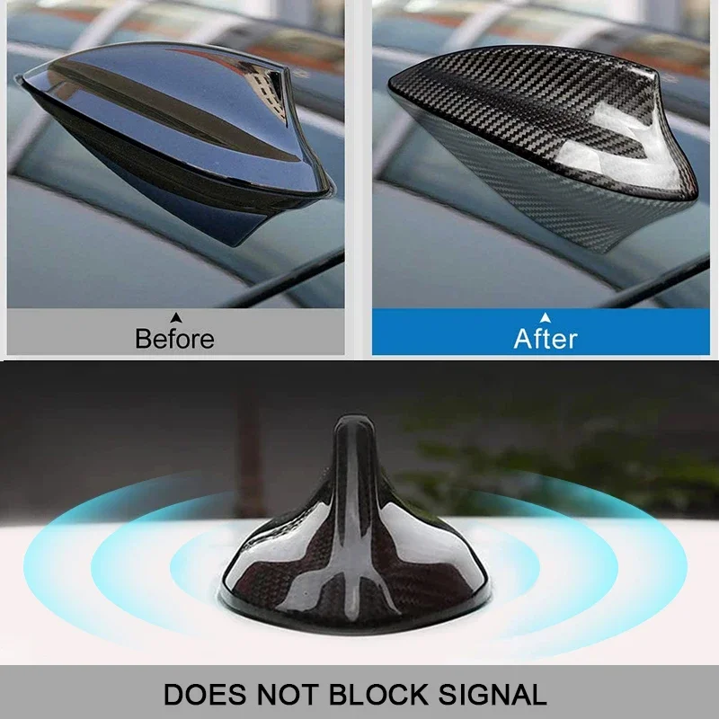 Carbon Fiber Pattern Shark Fin Antenna Cover For Bmw F10 F11 F22 F25 F30 F80 F87 F32 F36 F82 F01 G30 E70 E90 1 2 3 4 X1 Series