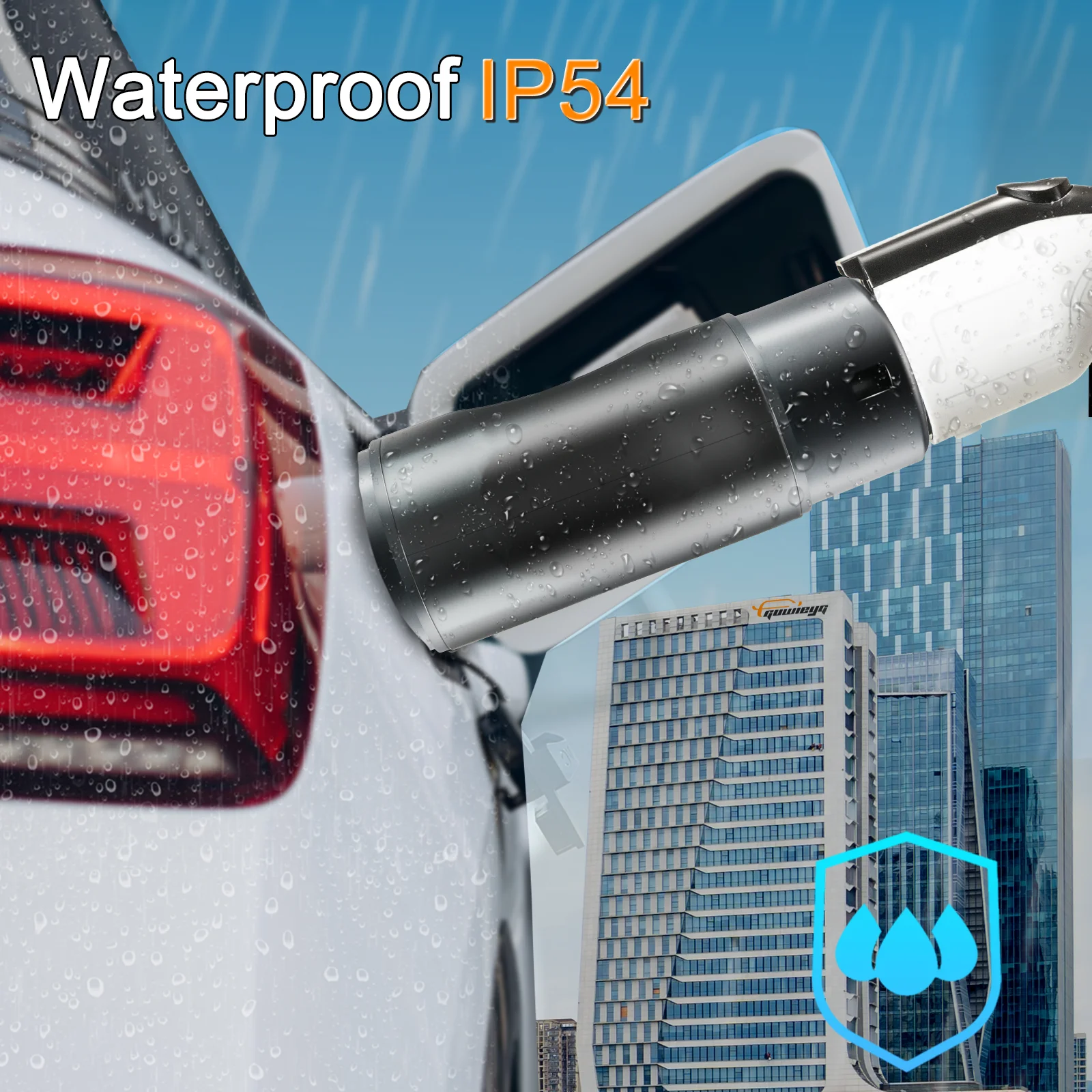 GUWIEYG GBT إلى NACS محول 32A 7.2KW MAX متوافق مع تسلا نموذج 3 S Y X سيارات محول شاحن السيارة الكهربائية