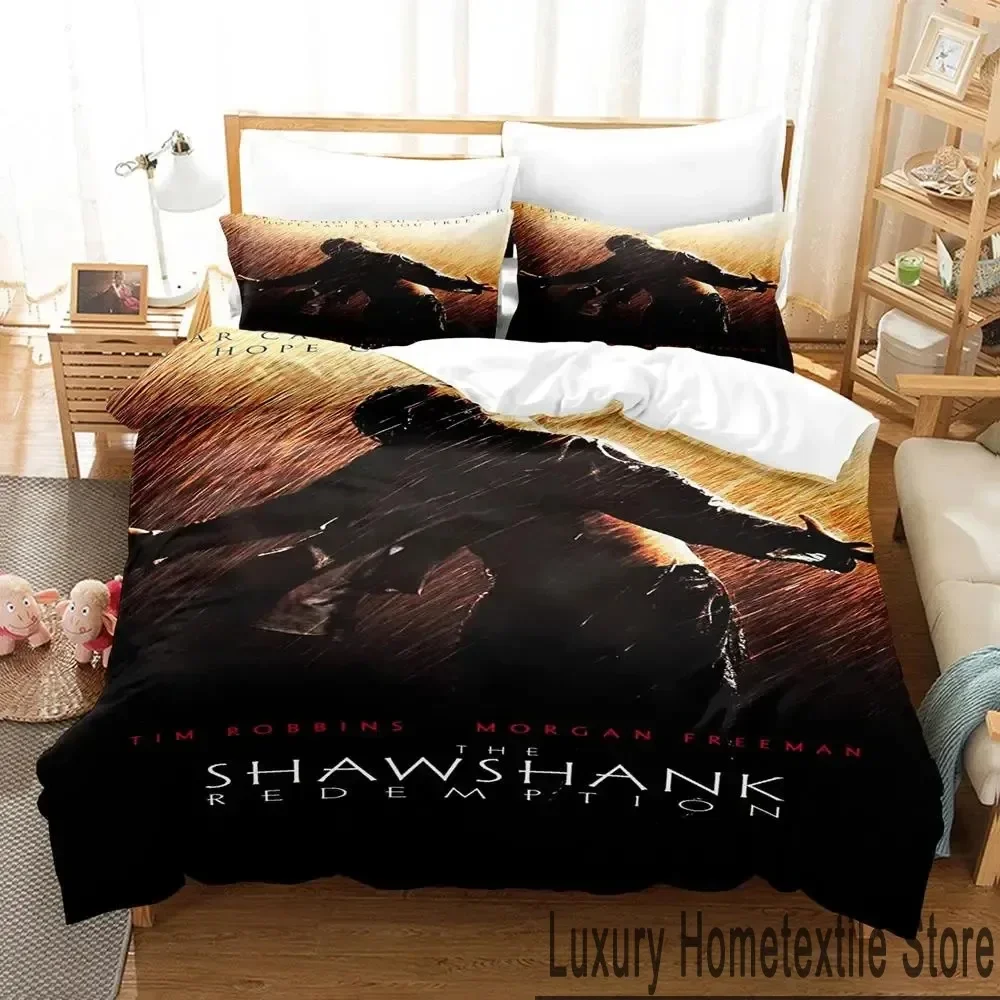 3D Print Shawshank Redemption Bedding Set Boys Girls Twin Queen King Size Duvet Cover Pillowcase Bed boys Adult