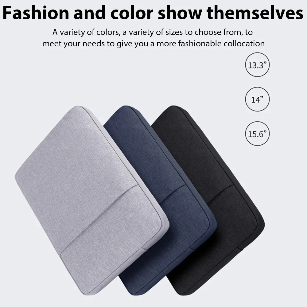 Zipper Laptop Sleeve For 11 12 13 14 15 15.6 inch Xiaomi Samsung Notebook Accessories For Macbook Ipad Pro 12.9 Air Laptop Bag