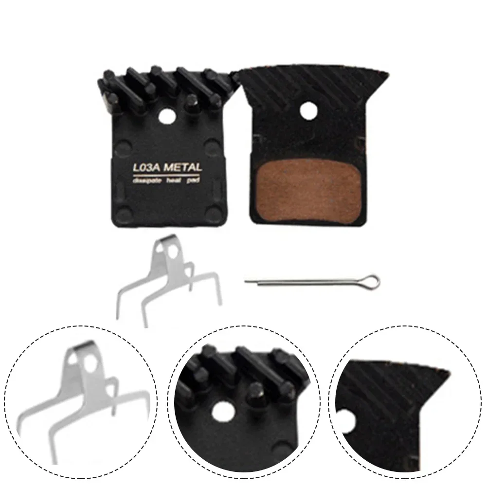 MTB L03A Disc Brake Pad Full Metal Cooling Fin Ice Tech Disc Brake Pads For Shimano SLX Deore XT XTR M8000 Bicycle Accessories