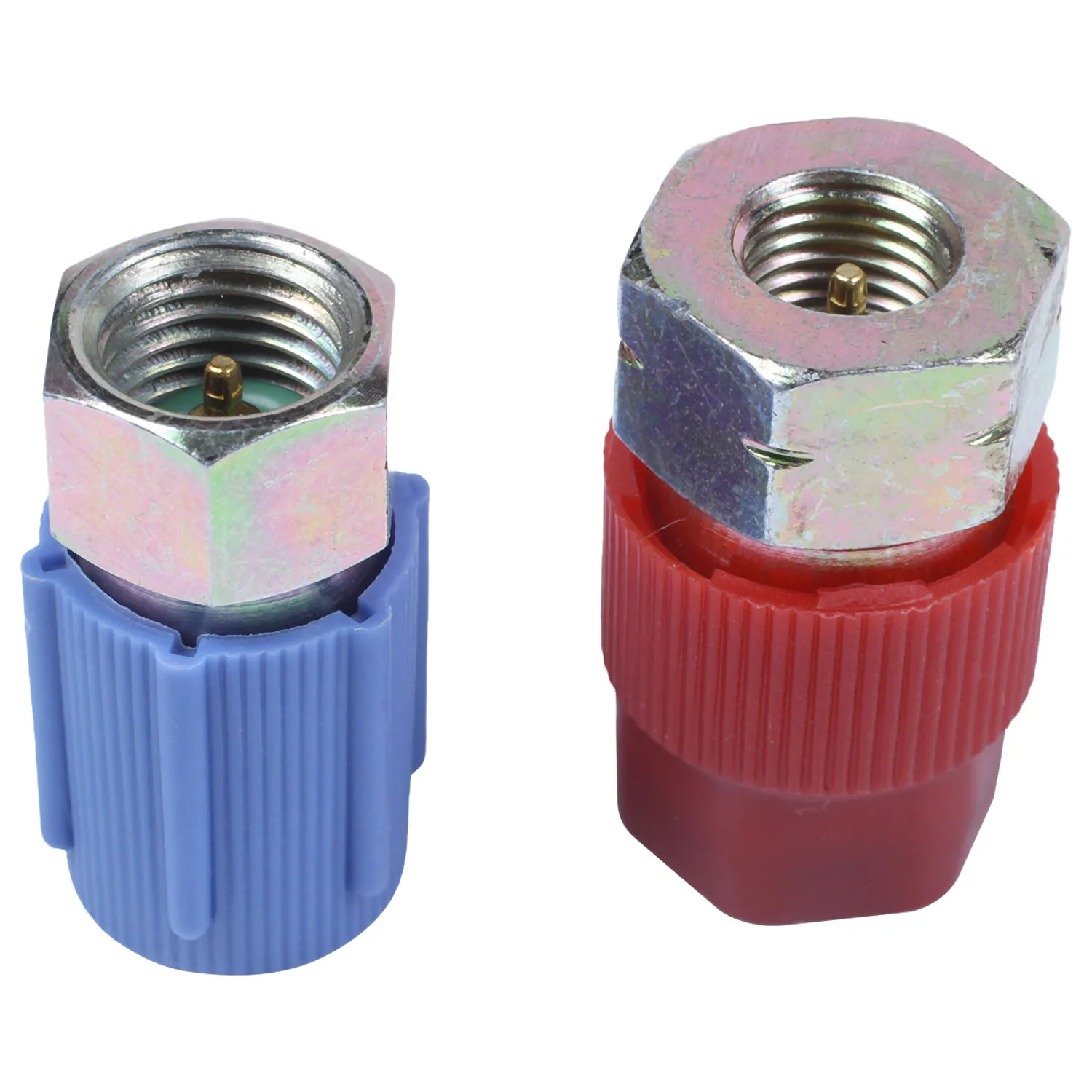 Retrofit 7/16 naar 3/8 conversie-adapter R12 naar R134a hoge/lage AC-fitting