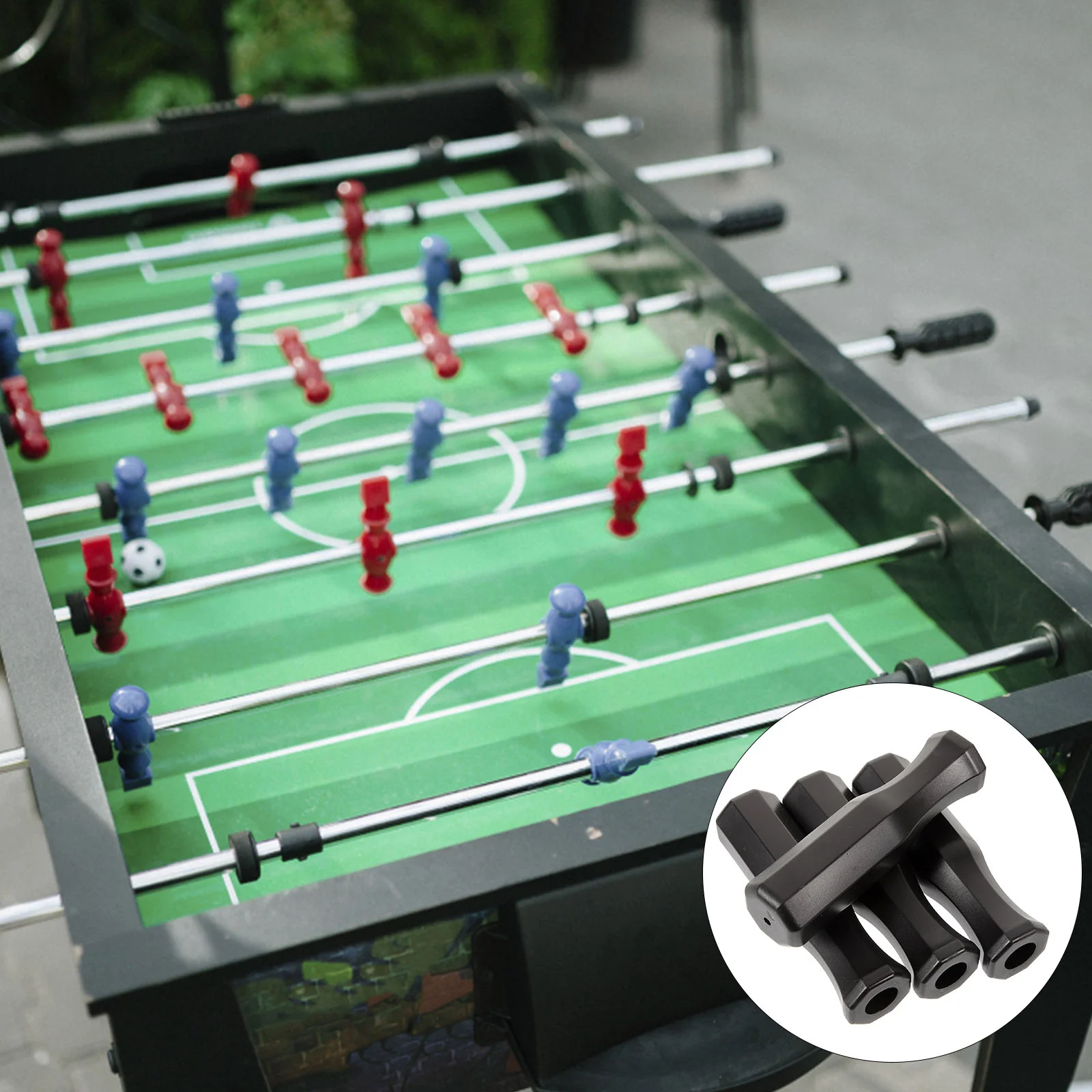 4 Pcs Table Football Handles Machine Soccer Balls Foosball Octagonal Grip Plastic