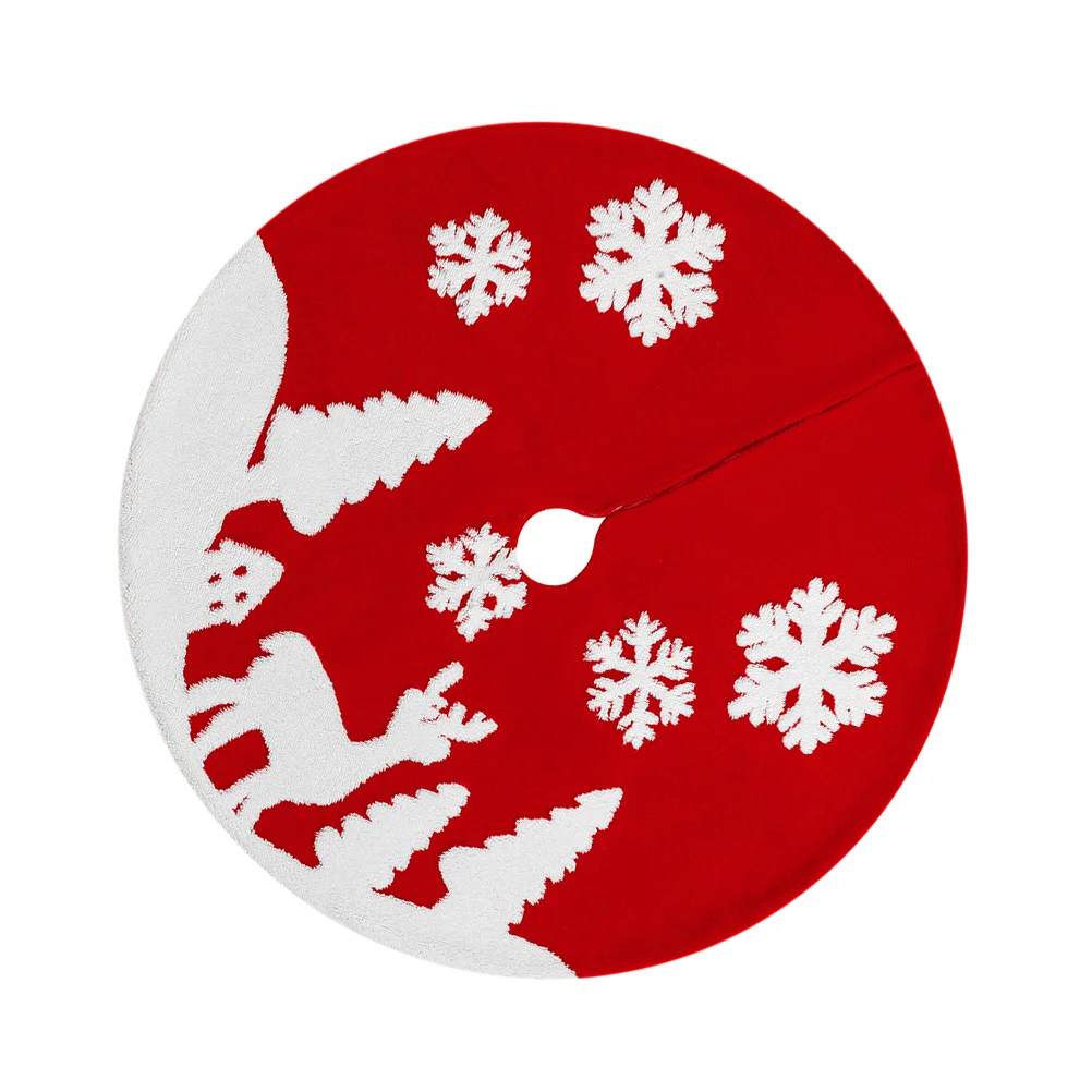 

Christmas Tree Skirt Xmas Decorative Bottom Mat Soft Comfortable Reusable Festival Holiday Tree Skirt Christmas Ornaments
