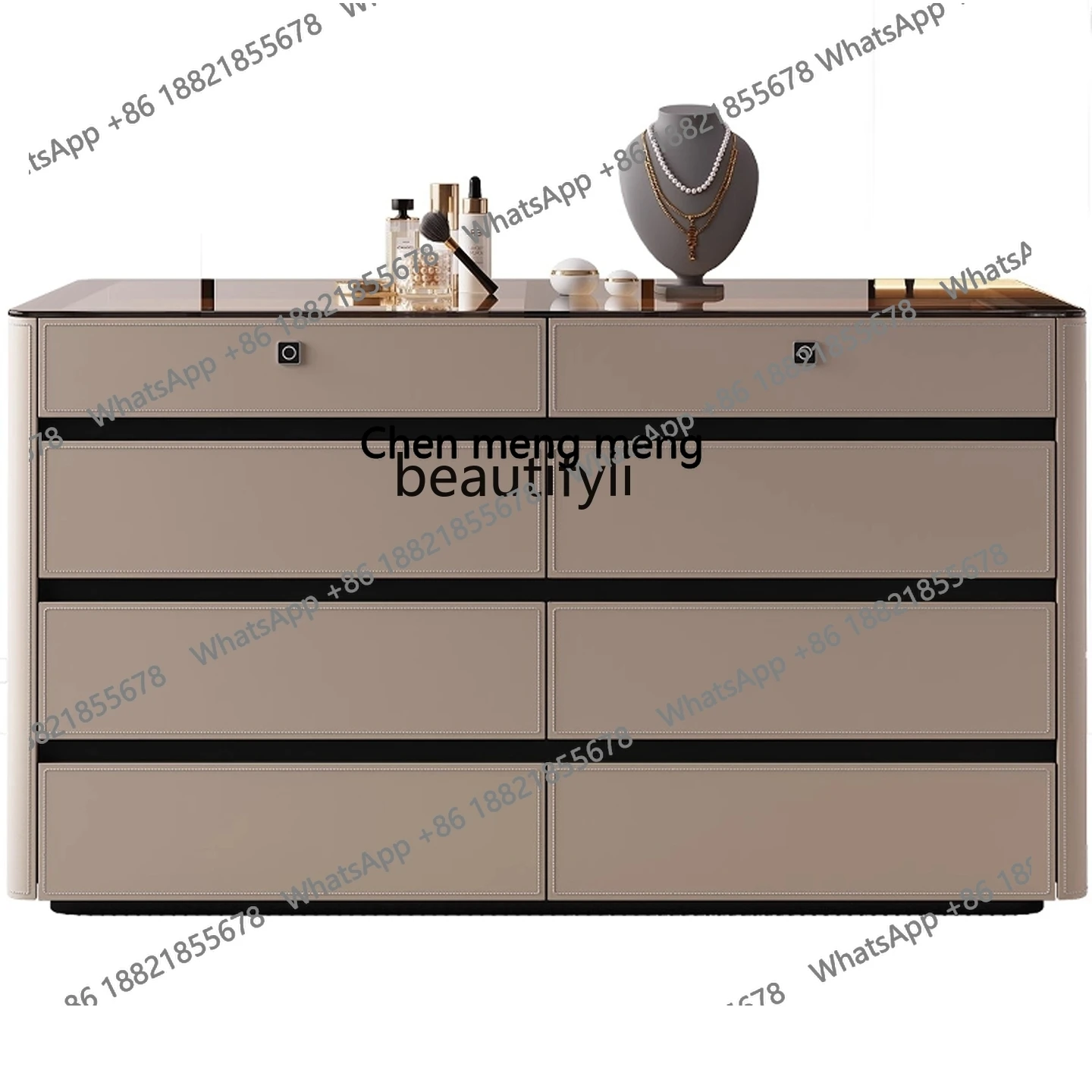 

Italian minimalist cloakroom Nakajima, large flat-floor bedroom fingerprint lock jewelry display cabinet H