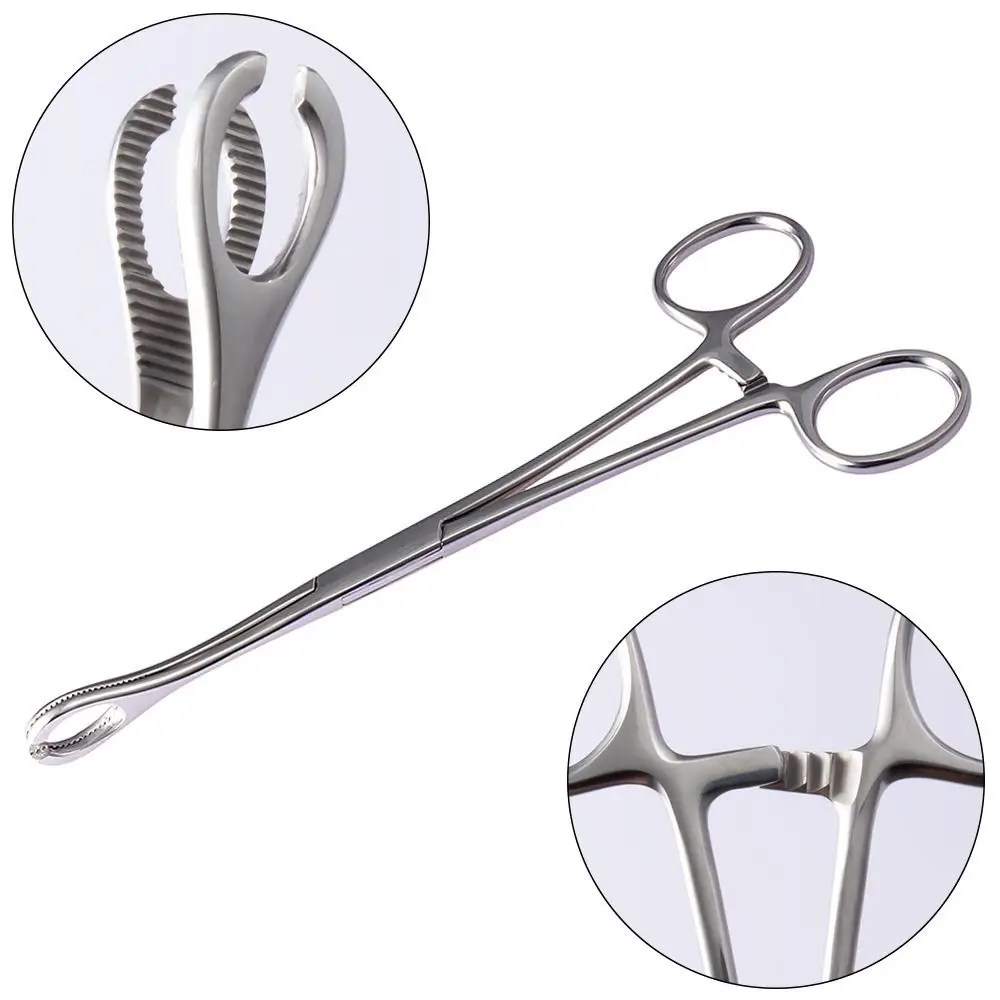 

Tools Body Piercing Body Jewelry Tool Stainless Steel Piercing Clamp Disposable Professional Tool Open Triangle Forceps