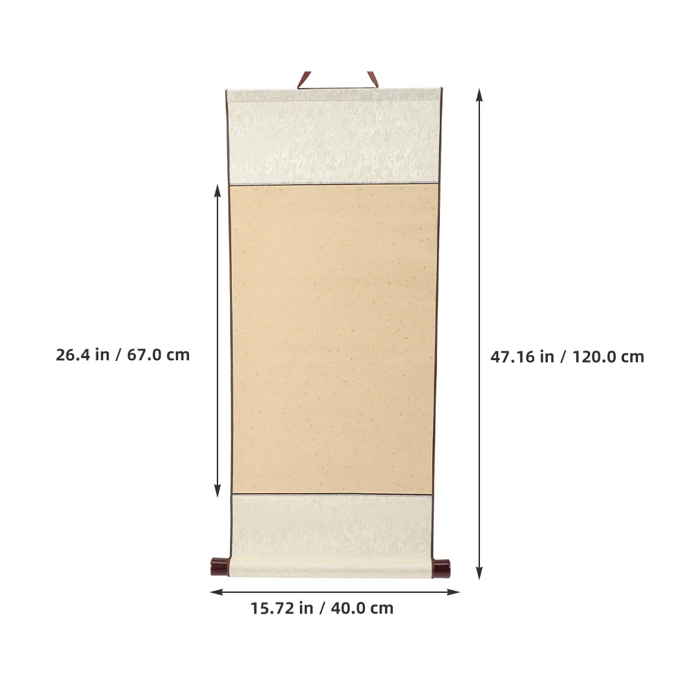 Carta Xuan in stile antico con rotolo vuoto per calligrafia cinese per pittura a inchiostro, pratica di disegno, decorazione da parete artistica