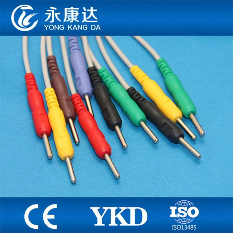 2pcs/pack Kenz 108/110/1203/1205 ECG one-piece series cable with 10leads, Din 3.0/IEC/no resistance