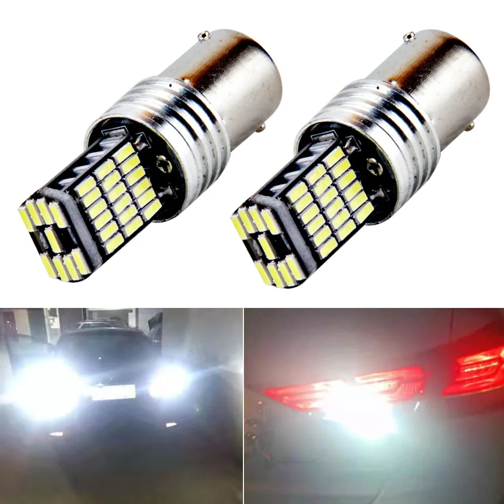 

1pcs 45SMD 1156 BA15S P21W 1157 P21/5W BAY15D BAU15S PY21W LED Car Brake Lights Reverse Lamp Signal Light