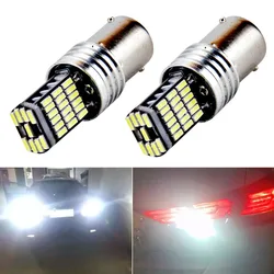 1pcs 45SMD 1156 BA15S P21W 1157 P21/5W BAY15D BAU15S PY21W LED Car Brake Lights Reverse Lamp Signal Light