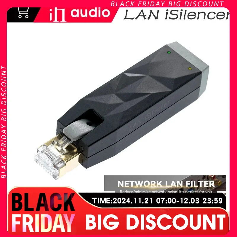 iFi LAN iSilencer Signal Balanced Power Purify Filter Actively Removes Background Noise Signal Jitter SuperSpeed Transmission