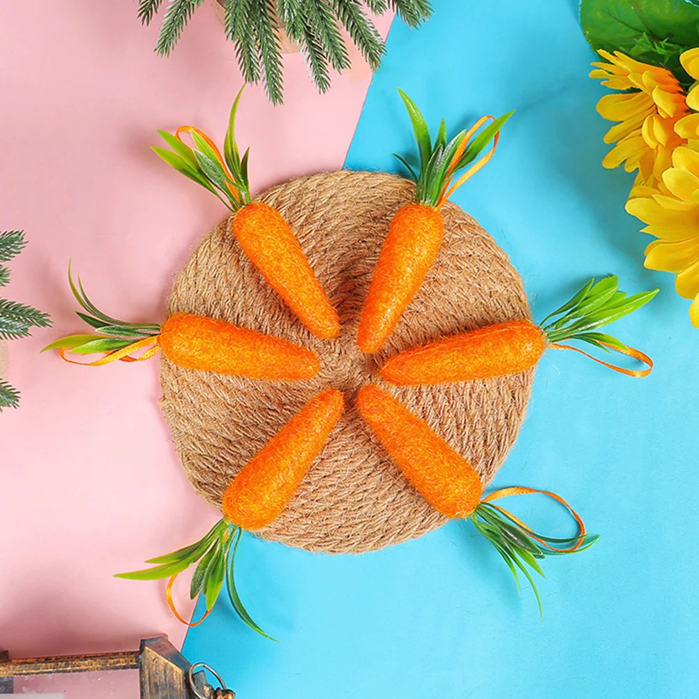 

10pcs Carrot Ornaments Easter Hanging Decoration For Tree Party Supplies Festival Decor Indoor Outdoor Easter Decorations