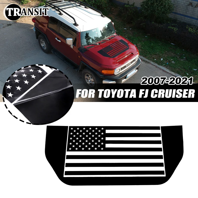 

Наклейки на капот автомобиля, наклейки для Toyota FJ Cruiser 2007-2021, виниловые аксессуары на капот