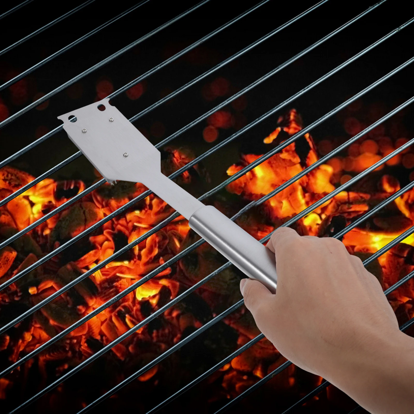 

Stainless Steel Grill Brush Scraper Bbq Cleaning Tool Grates Cleaner Barbecue Scrubber Kitchen Utensils Durable Wire