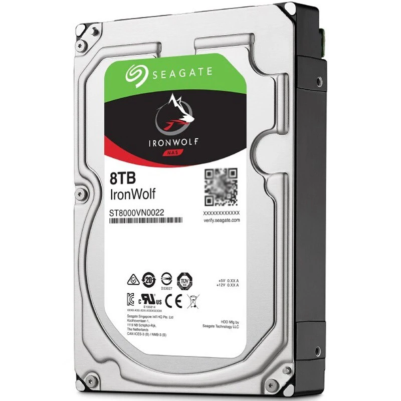 Imagem -03 - Disco Rígido Seagate-ironwolf 8tb 7200rpm 256mb Cache 3.5 Hdd Sata St8000vn0022 100 Testado Envio Rápido