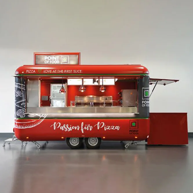 BBQ Concession Trailer Fully Equipped Mobile Coffee Bar Shop Fast Food Trailer Food Truck Manufacturer with Full Kitchen