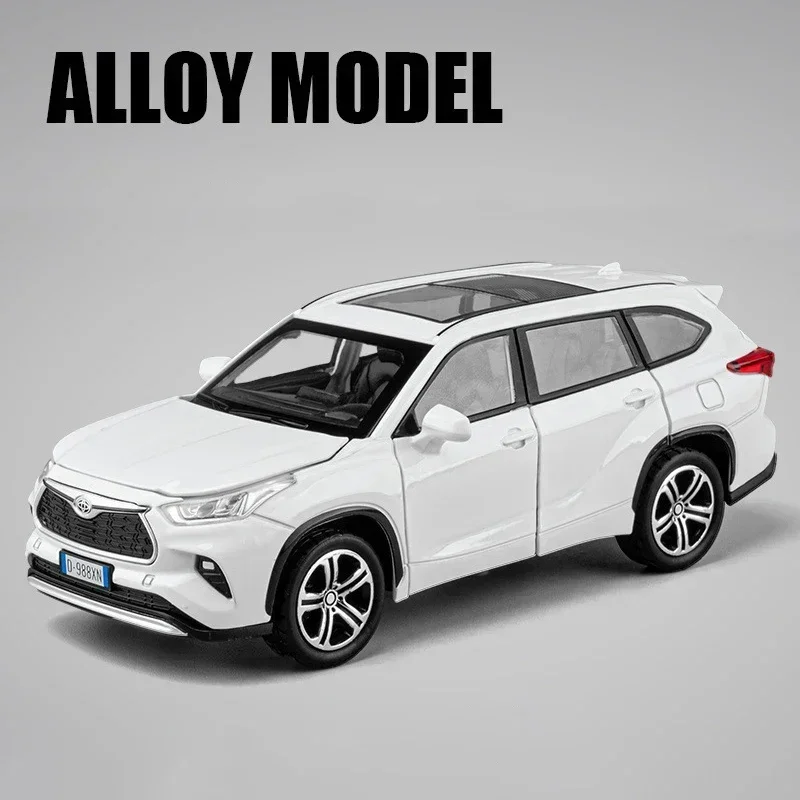 

Модель автомобиля Toyota Highlander 2023 SUV из металлического сплава, в масштабе 1:32