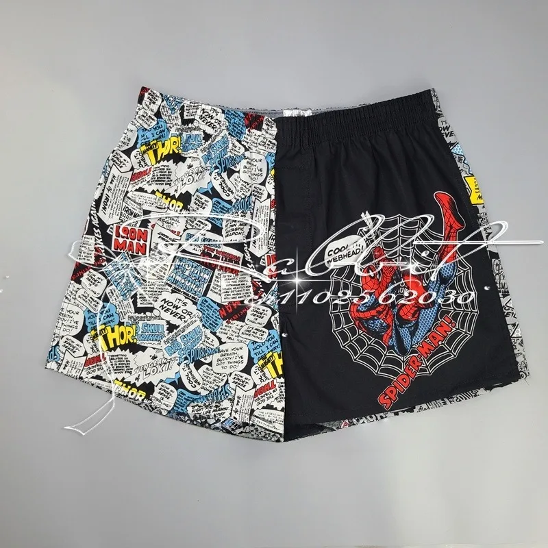 

Новые летние популярные быстросохнущие спортивные шорты в стиле хип-хоп Marvel Superhero Cartoon с 3D принтом, повседневные шорты для взрослых и детей
