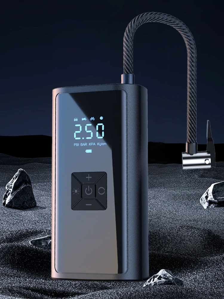 AliExpress 150PSI Portable Car Inflator Pump with LED Light Bicycle Air Compressor LCD Display for Automobile Bicycle Ball