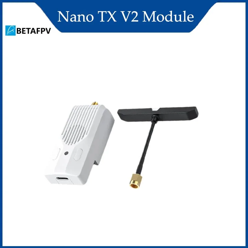 Moduł bezprzewodowy BETAFPV Nano TX V2 ExpressLRS V3.3 TCXO 2.4GHz/915MHz/868MHz / Zawiera wentylator chłodzący i radiator do dronów FPV RC