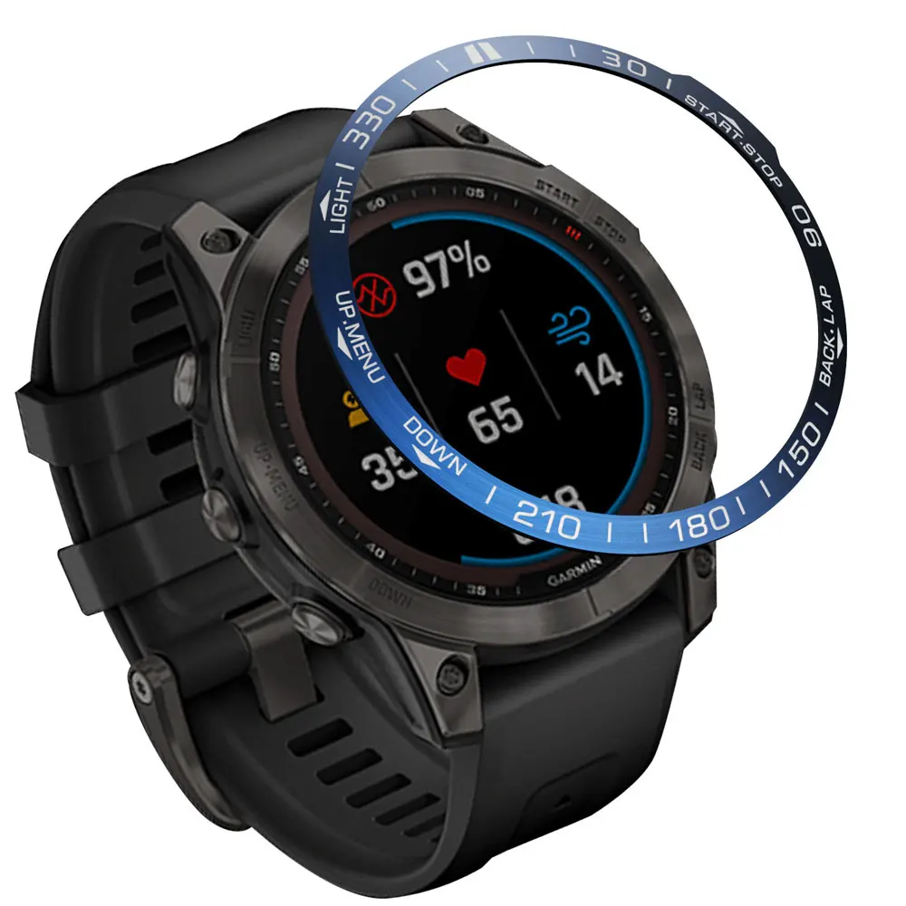 Stainless Steel Bezel Ring For Garmin Fenix 7X 7 7S Pro Protector Metal Cover Bumper Ring Protective Sport Watch Accessories