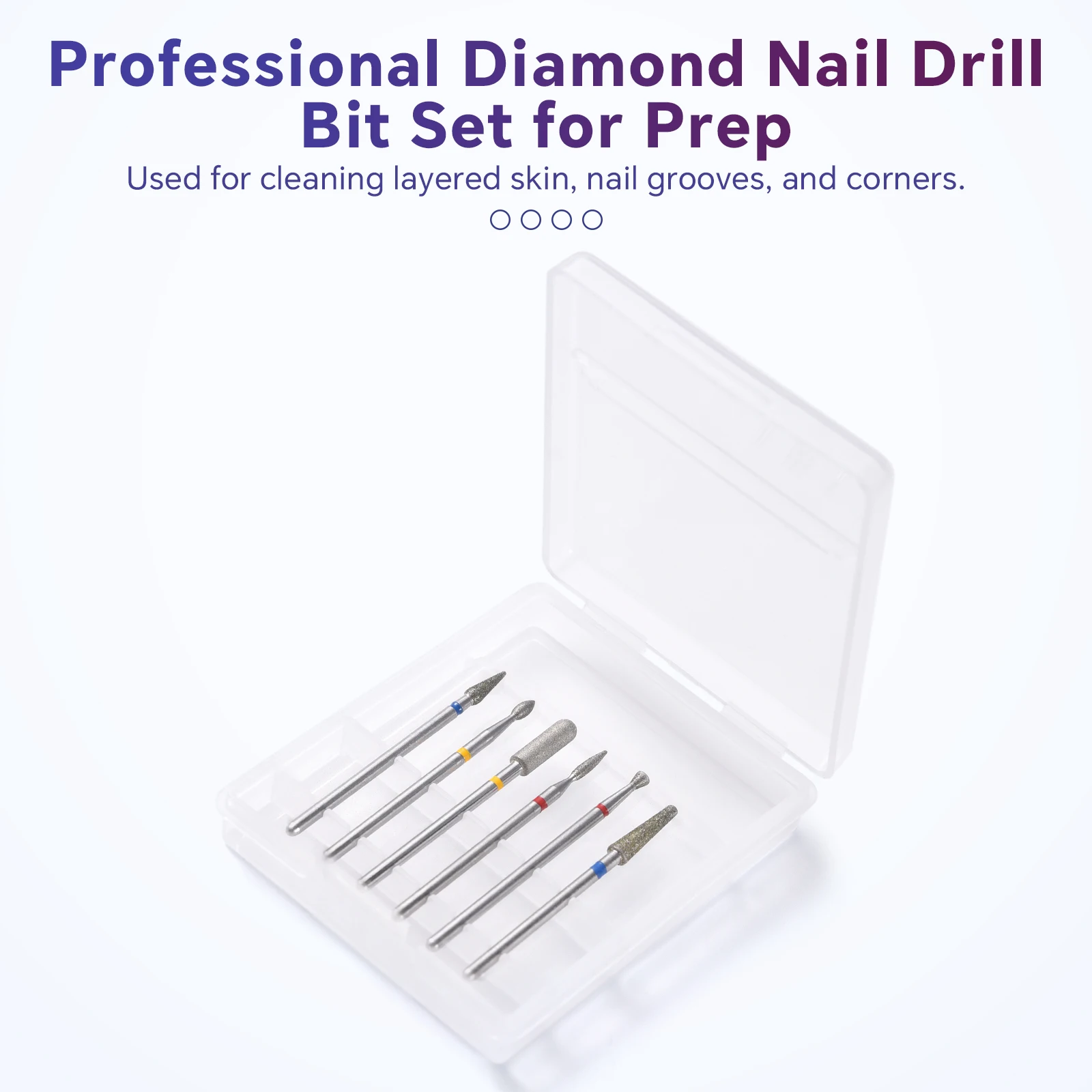 

6 шт. алмазные фрезы для ногтей, маникюр, педикюр, фреза для ногтей, фреза для машины, инструменты для дизайна ногтей, аксессуары